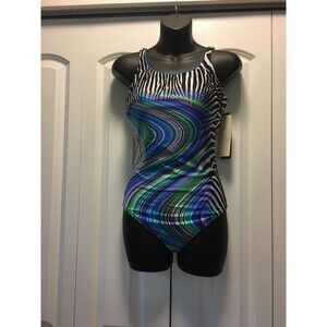 Gottex Collection 1pc Swimsuit Multi Blue US10  EUR 42 NWT